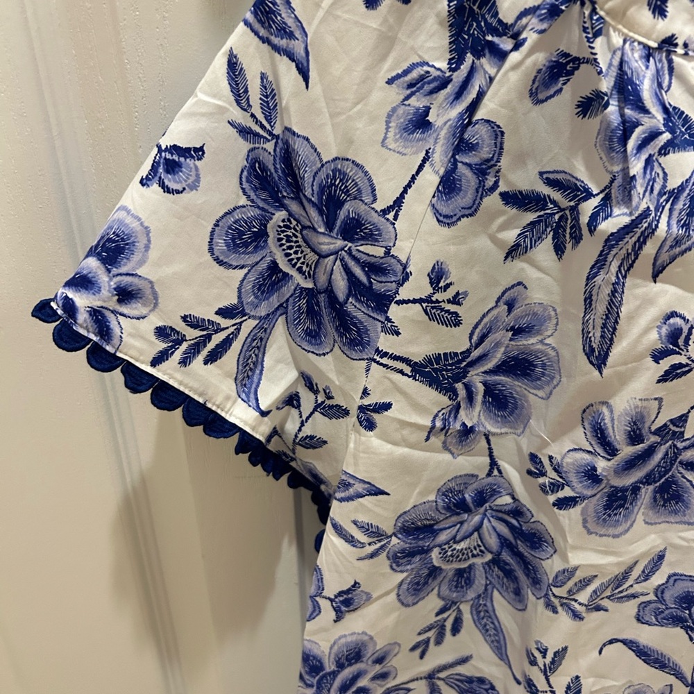 NWT Sugarlips Floral Ayla Split Neck Top, XL - Picture 9 of 9